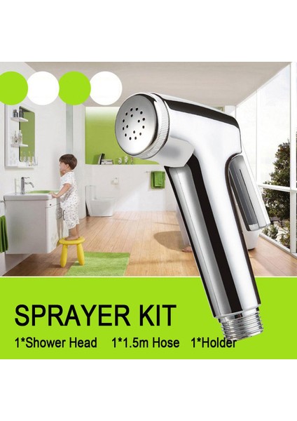 150CM El Duş Başlığı Douche Duş Sprey Başlığı Hortum Tutacağı Stand Jet Tuvalet -