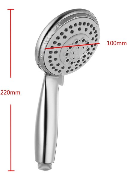 Abs Beş Işlevli Banyo El Duşu Ayarlanabilir Beş Modlu Filtreler Yağış