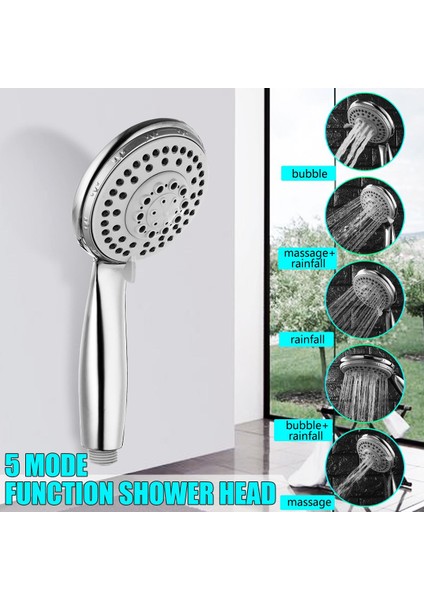Abs Beş Işlevli Banyo El Duşu Ayarlanabilir Beş Modlu Filtreler Yağış fiyatları