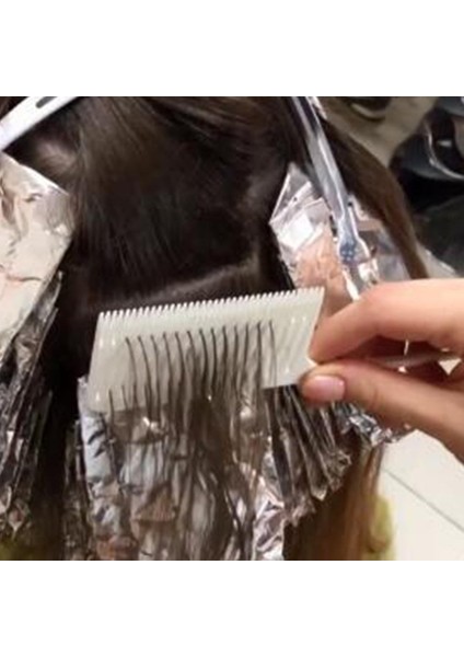 1 Adet Abs Plastik Dokuma Vurgulama Foiling Saç Tarak Vurgulama Tarak Mavi Baoblaze