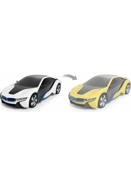 1:24 BMW i8 UV Sensitive Uzaktan Kumandalı Renk Değiştiren Araba