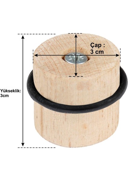 Ahşap Kapı Stoperi Zemine Vidalı