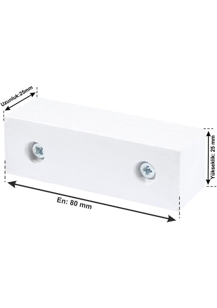 Masa Sandalye Mobilya Ünite Kanepe Koltuk Ayak Yükseltici Takoz 4'lü Set Boy 25 mm En 8 cm Beyaz fiyatları