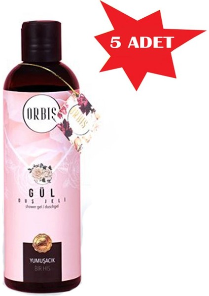 DUŞ JELİ 400 ML GÜL ORBİS 5 ADET