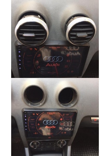 Srv Audi A3 8p (2004-2012)UYUMLU KIRMIZI SLİNE Mıknatıslı Telefon Tutacağı