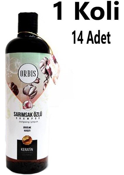 ŞAMPUAN 700 ML SARIMSAK ORBİS 14 ADET 1 KOLİ