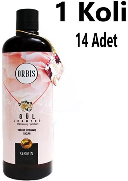 ŞAMPUAN 700 ML GÜL ORBİS 14 ADET 1 KOLİ