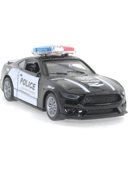 Die Cast Çek Bırak Metal Siyah Polis Arabası