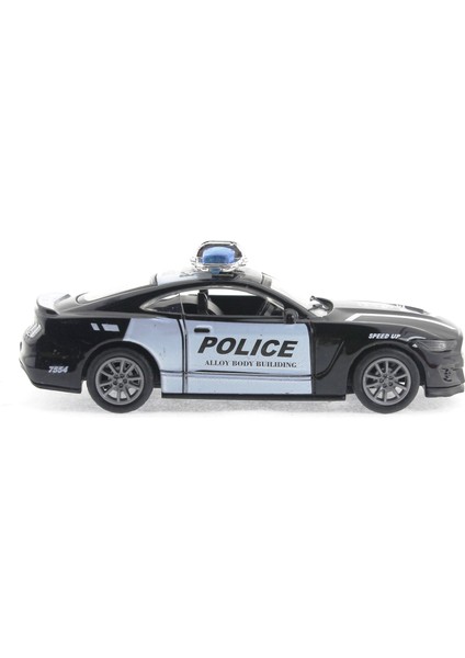 Die Cast Çek Bırak Metal Siyah Polis Arabası modelleri