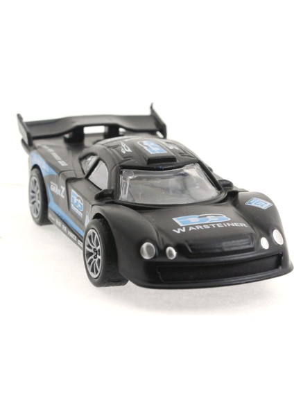 Die Cast Çek Bırak Metal Siyah Yarış Arabası Ds