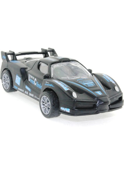 Die Cast Çek Bırak Metal Siyah Yarış Arabası 88