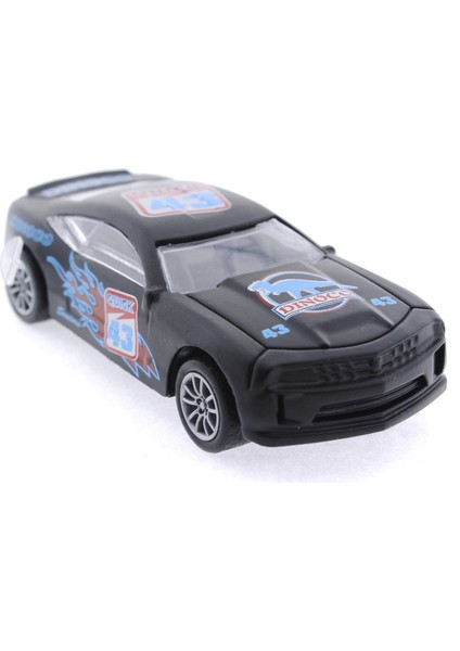 Die Cast Çek Bırak Metal Siyah Yarış Arabası 43