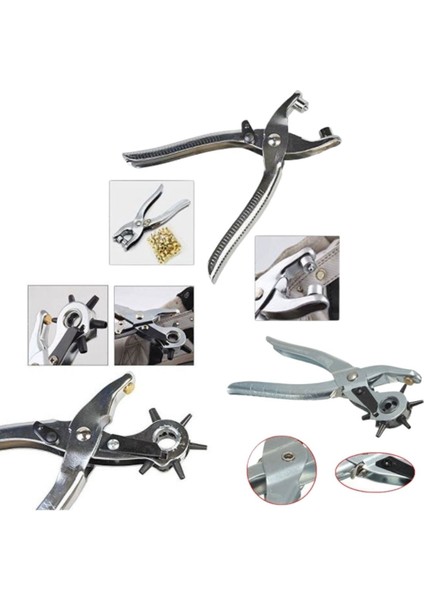 2'li Kolay Kemer Deri Delik Açma Delme Aleti Delici Pensesi Delgeç Seti modelleri