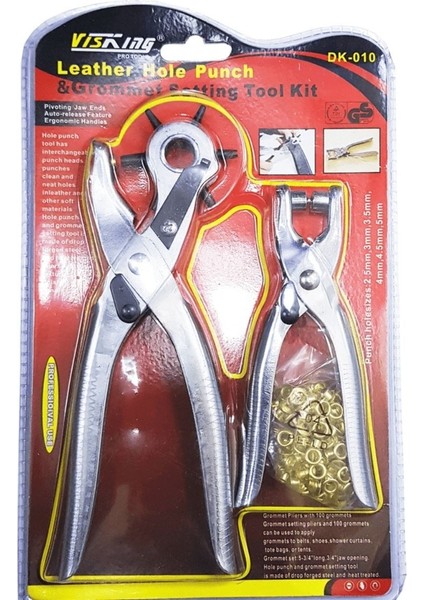 2'li Kolay Kemer Deri Delik Açma Delme Aleti Delici Pensesi Delgeç Seti fırsatları