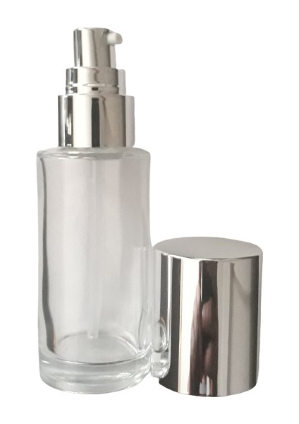 Losyon Ve Krem Şişesi 50 Ml 3 Adet Boş Şeffaf Gri Kapaklı
