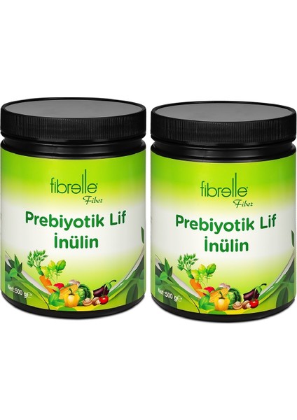 Inülin Prebiyotik Lif 500G Plastik Ambalaj 2 Adet