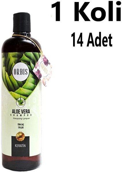 ŞAMPUAN 700 ML ALOE VERA ÖZLÜ ORBİS 14 ADET 1 KOLİ