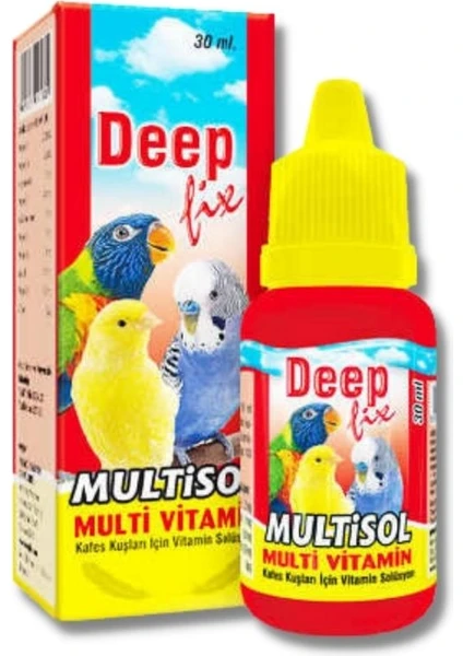 Deep Fix Multisol Kuş Vitamini 30 ml