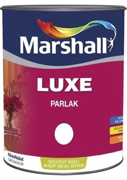 Luxe Parlak Bw Baz Metal ve Ahşap Boyası 1 Lt