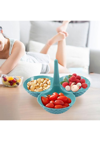 Meyve Tabağı Çok Katmanlı Ekran Snack Saklama Kutusu Kek Oturma Odası Gökyüzü Mavi Için Standı (Yurt Dışından) fırsatları