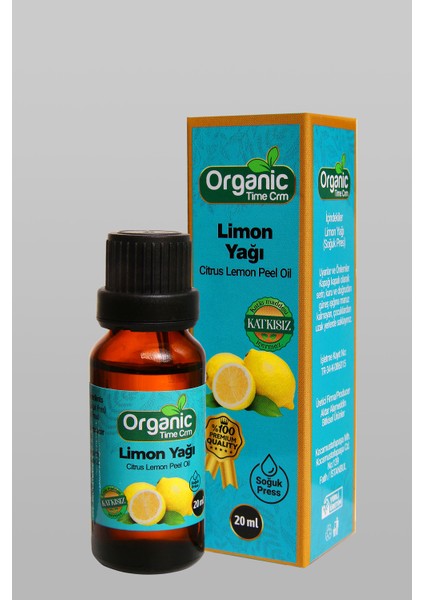 Limon Yağı 20 ml Katkısız