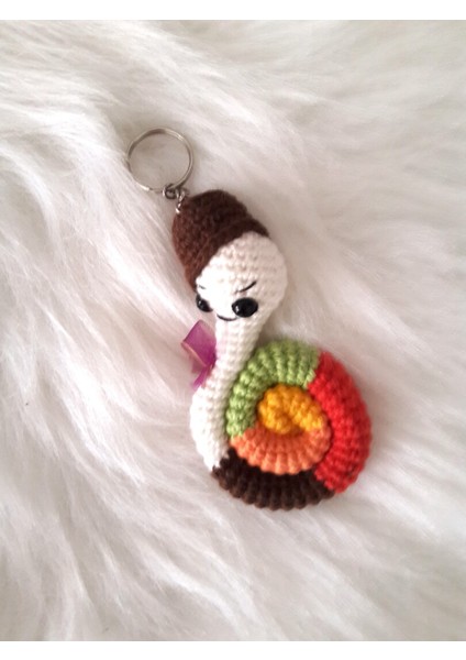 Maskot Sevimli Denizatı Amigurumi Anahtarlık Oyuncak
