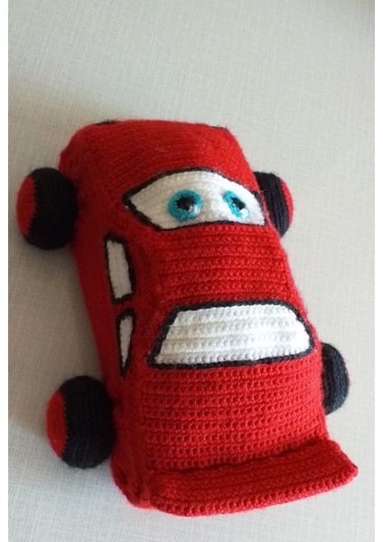 Oyuncak Park Şimşek Mcqueen Amigurumi  Oyuncak