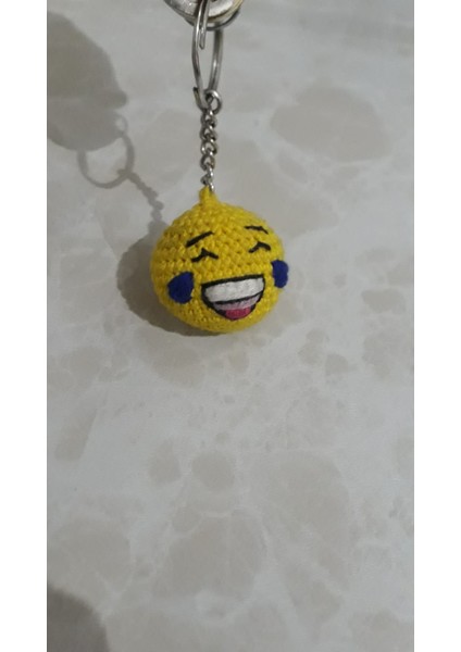 Gülen Surat Emoji Amigurumi Anahtarlık Oyuncak fiyatları