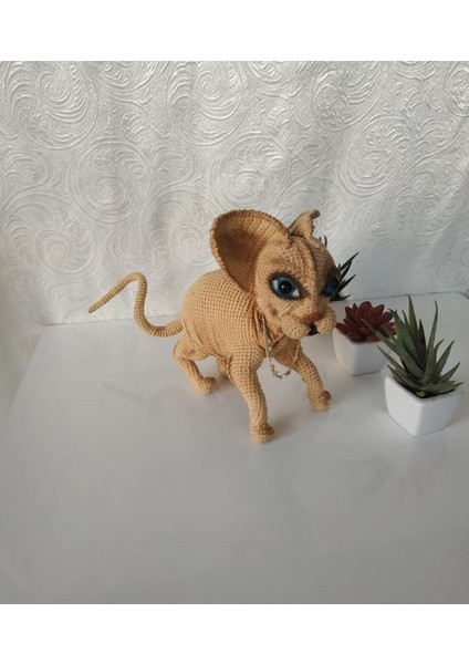 Sfenks Kedi Amigurumi Oyuncak