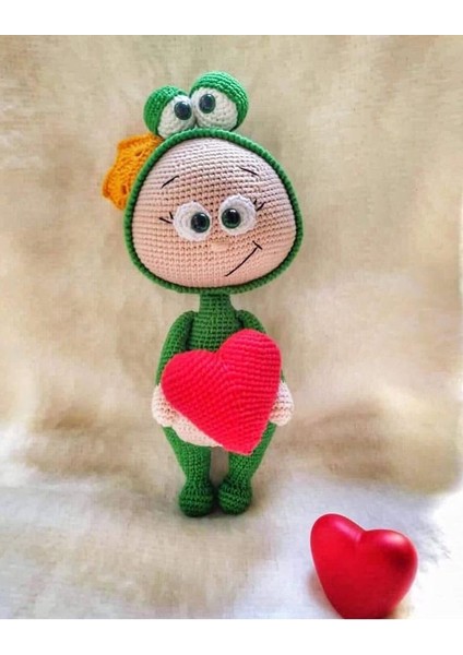 Bonnie Kurbağa Amigurumi Oyuncak