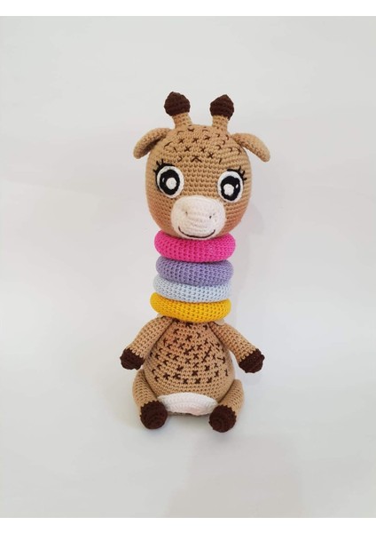 Oyuncak Park Eğitici Zürafa Amigurumi  Oyuncak