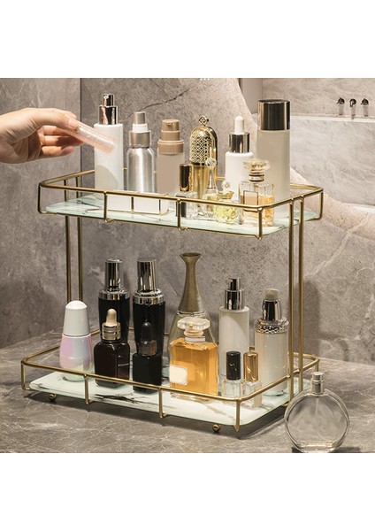 Demir Banyo Organizatör Tezgah Ekran Makyaj Tutucu Banyo Masası Siyah Beyaz Için (Yurt Dışından) modelleri