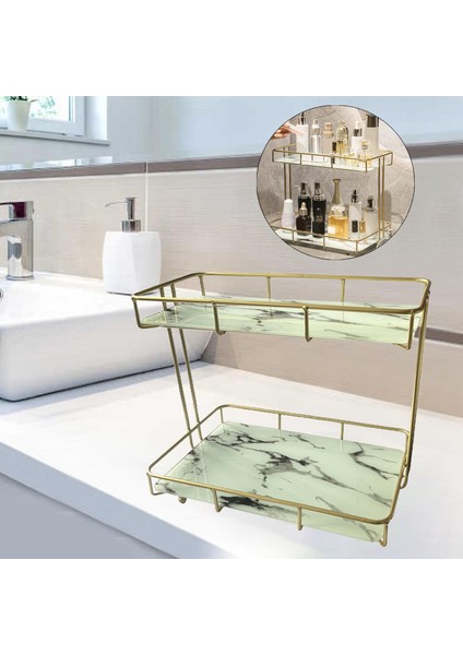 Demir Banyo Organizatör Tezgah Ekran Makyaj Tutucu Banyo Masası Siyah Beyaz Için (Yurt Dışından) indirimleri