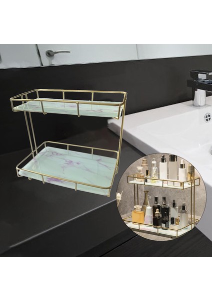 Demir Banyo Organizatör Tezgah Ekran Makyaj Tutucu Banyo Masası Beyaz Pembe Için (Yurt Dışından) modelleri