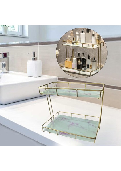 Demir Banyo Organizatör Tezgah Ekran Makyaj Tutucu Banyo Masası Beyaz Pembe Için (Yurt Dışından) indirimleri