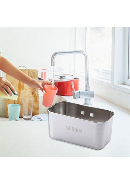 Lavabo Yan Depolama Süzgeç Desteği Banyo Gümüş Için Sünger Depolama Raf Kevgir (Yurt Dışından) fırsatları