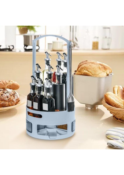 Turntable Kabine Organizatör Raf Tembel Susan Kabine Organizatör Banyo Mavi Braketi Için (Yurt Dışından) modelleri