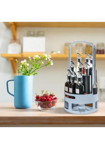 Turntable Kabine Organizatör Raf Tembel Susan Kabine Organizatör Banyo Mavi Braketi Için (Yurt Dışından) indirimleri