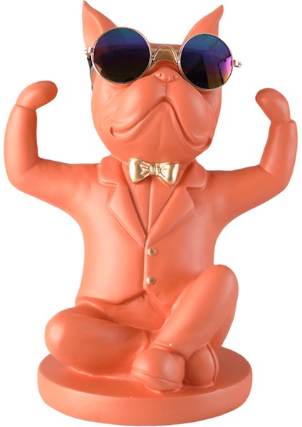 Karikatür Hayvanlar Şarap Rafı Minyatür Heykelcik Cafe Bar Otel Dekorasyon Portakal (Yurt Dışından)