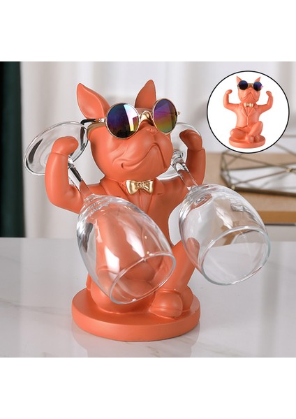 Karikatür Hayvanlar Şarap Rafı Minyatür Heykelcik Cafe Bar Otel Dekorasyon Portakal (Yurt Dışından) fiyatları
