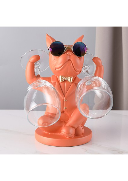 Karikatür Hayvanlar Şarap Rafı Minyatür Heykelcik Cafe Bar Otel Dekorasyon Portakal (Yurt Dışından) modelleri