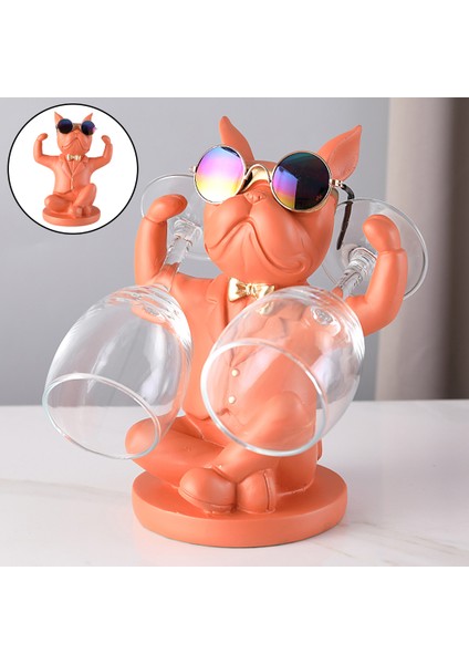 Karikatür Hayvanlar Şarap Rafı Minyatür Heykelcik Cafe Bar Otel Dekorasyon Portakal (Yurt Dışından) fırsatları
