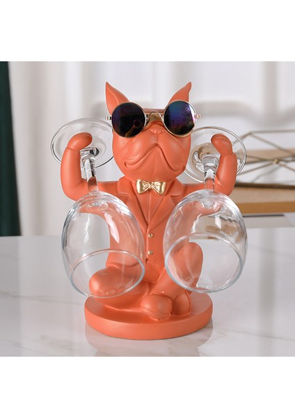 Karikatür Hayvanlar Şarap Rafı Minyatür Heykelcik Cafe Bar Otel Dekorasyon Portakal (Yurt Dışından) indirimleri