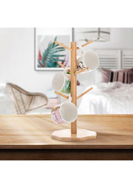 Ahşap Kupası Tutucu Ağacı Kupa Ağacı Dresser Counch Of Office Için Standı Bardak Rafı B (Yurt Dışından) fiyatları
