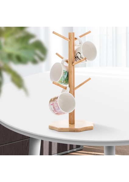 Ahşap Kupası Tutucu Ağacı Kupa Ağacı Dresser Counch Of Office Için Standı Bardak Rafı B (Yurt Dışından) modelleri