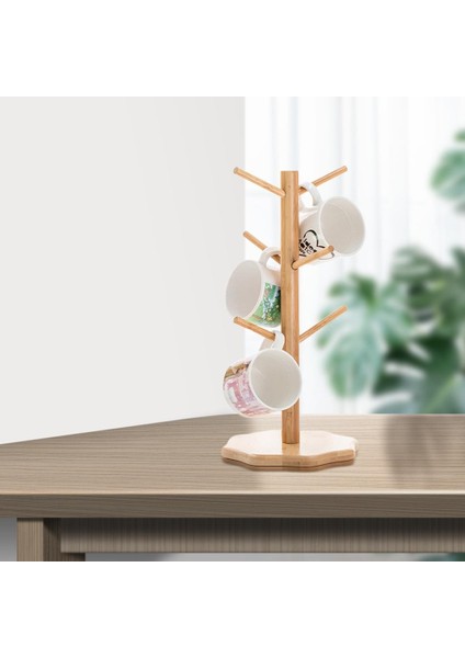 Ahşap Kupası Tutucu Ağacı Kupa Ağacı Dresser Counch Of Office Için Standı Bardak Rafı B (Yurt Dışından) fırsatları