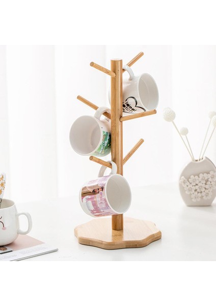 Ahşap Kupası Tutucu Ağacı Kupa Ağacı Dresser Counch Of Office Için Standı Bardak Rafı B (Yurt Dışından) indirimleri