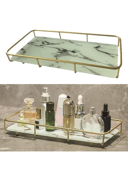 Tek Katman Depolama Tepsi Organizatör Saklama Kutusu Doku Dresser Ruj Siyah Çizgili (Yurt Dışından) fırsatları