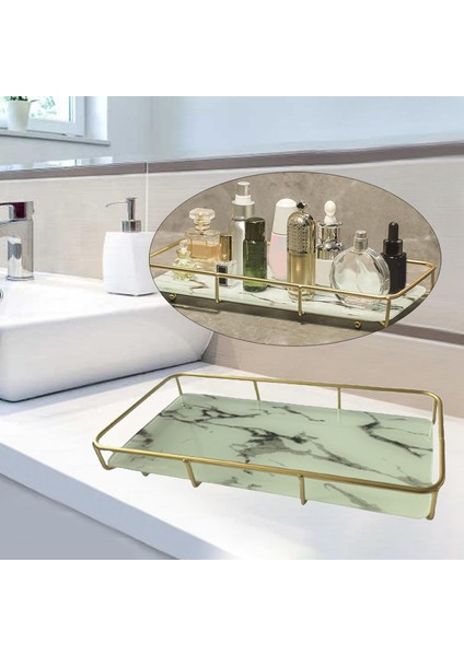 Tek Katman Depolama Tepsi Organizatör Saklama Kutusu Doku Dresser Ruj Siyah Çizgili (Yurt Dışından) indirimleri