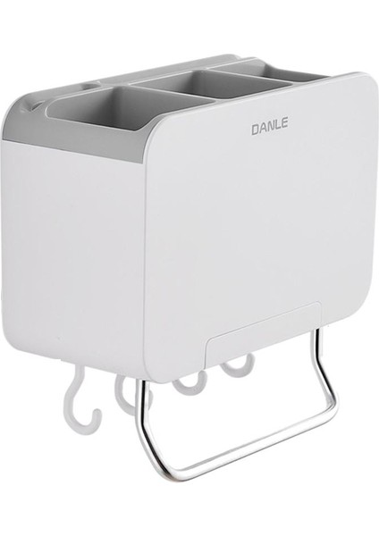 Duvar Montaj Çubuklarını Raf Kapları Caddy Silverware Depolama Raf Mutfak Gri Için (Yurt Dışından)